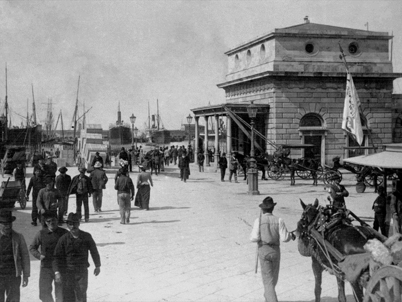 Barriera del porto Mediceo - 1910